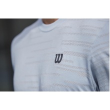 Wilson Tennis Tshirt Kaos Rapide Seamless Crew II grau Herren